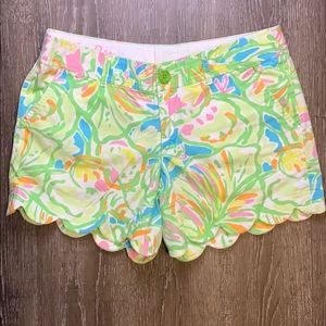 Lilly Pulitzer Elephant Ears Buttercup shorts Sz4